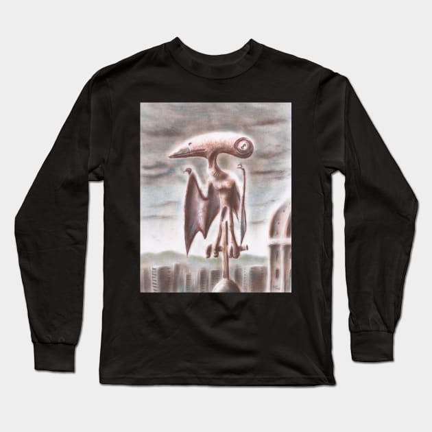 Winged Observer Long Sleeve T-Shirt by EderArt